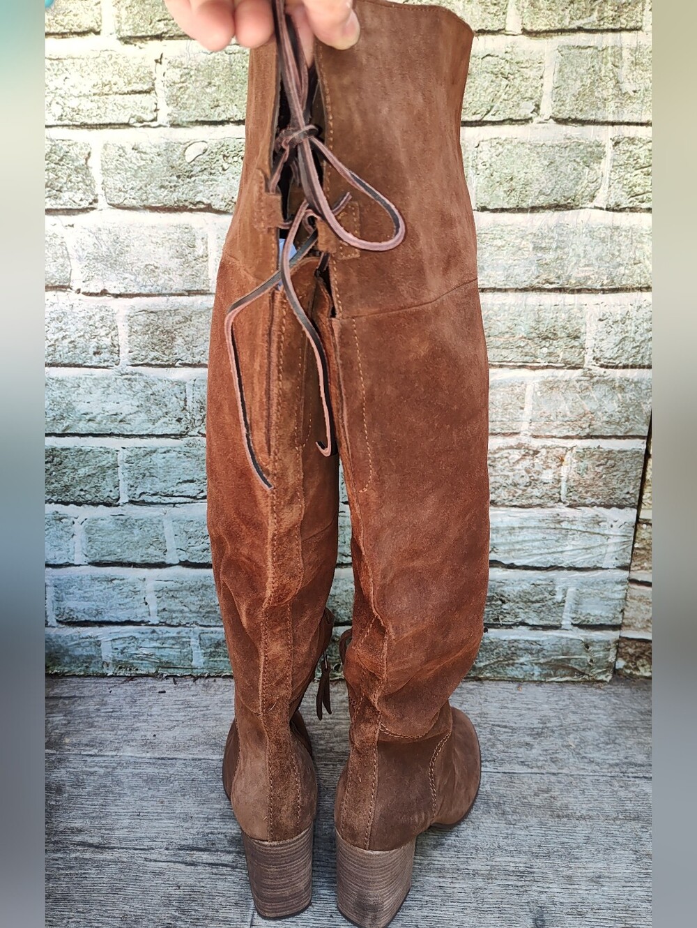 Steve Madden Brown Novela Suede Over the Knee Boots Size 7 - Picture 12 of 12